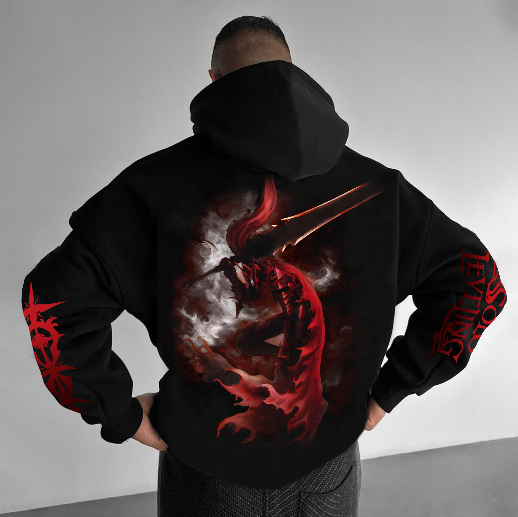 Unisex “Solo Leveling” Anime Graphic Streetwear Vintage Hoodie-AnimeClothe