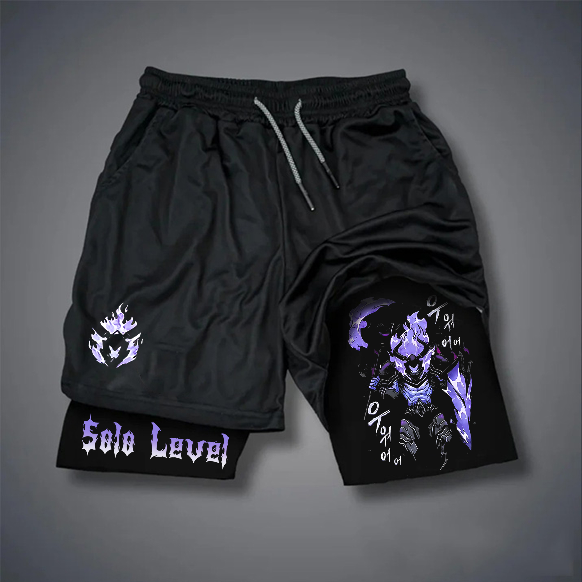 Unisex Casual Anime Streetwear Shorts-AnimeClothe