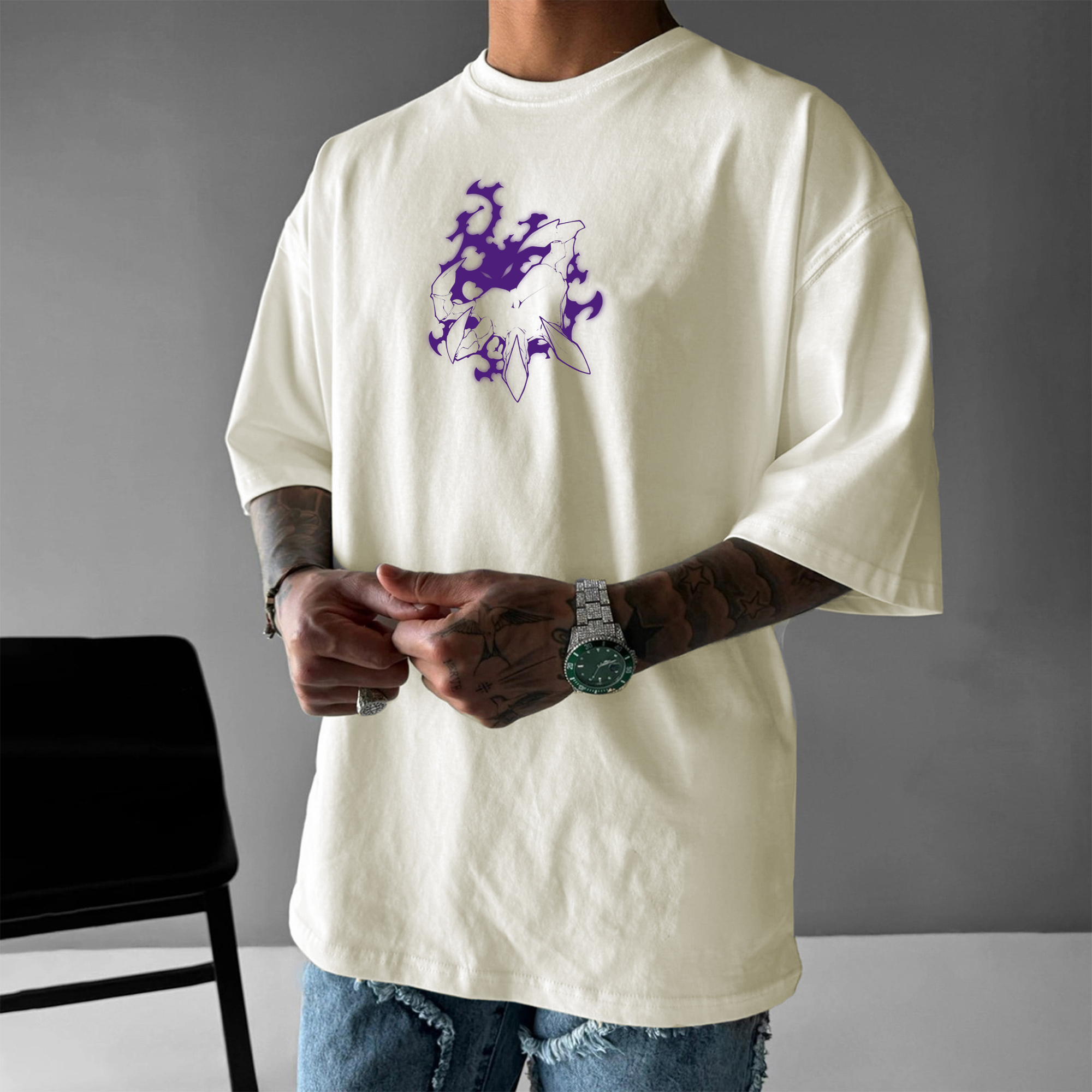 Unisex Anime Inspired Vintage T-Shirt-AnimeClothe