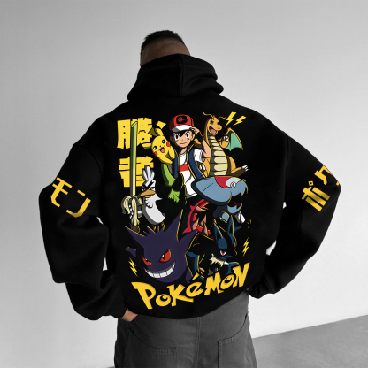 Unisex Anime Graphic Streetwear Vintage Hoodie-AnimeClothe