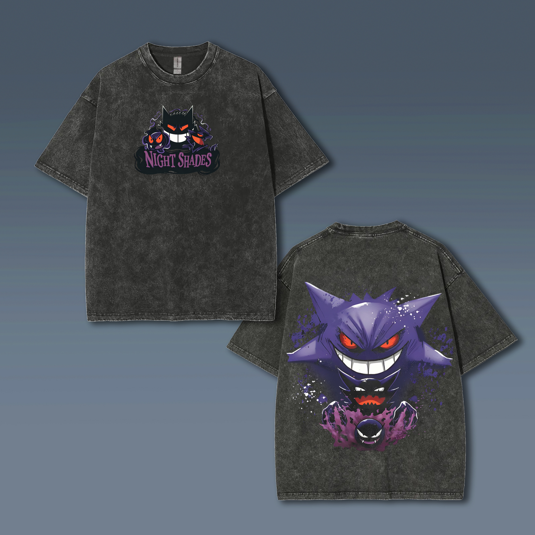 Unisex  Anime Style Vintage Washed T-Shirt-AnimeClothe
