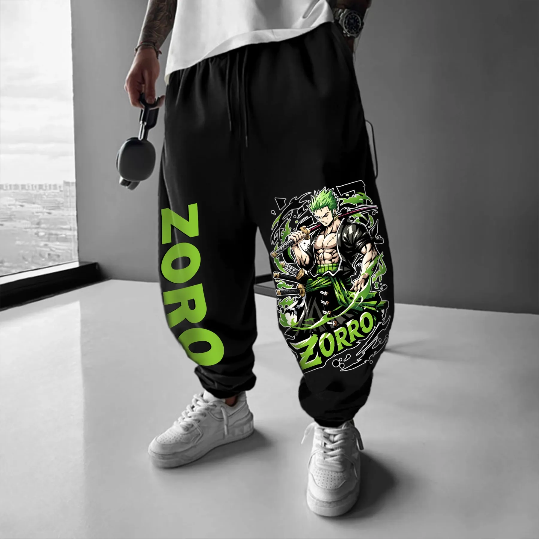 Unisex Casual Anime Streetwear Pants 
