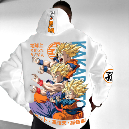 Unisex Anime Print  Casual Oversized Hoodie