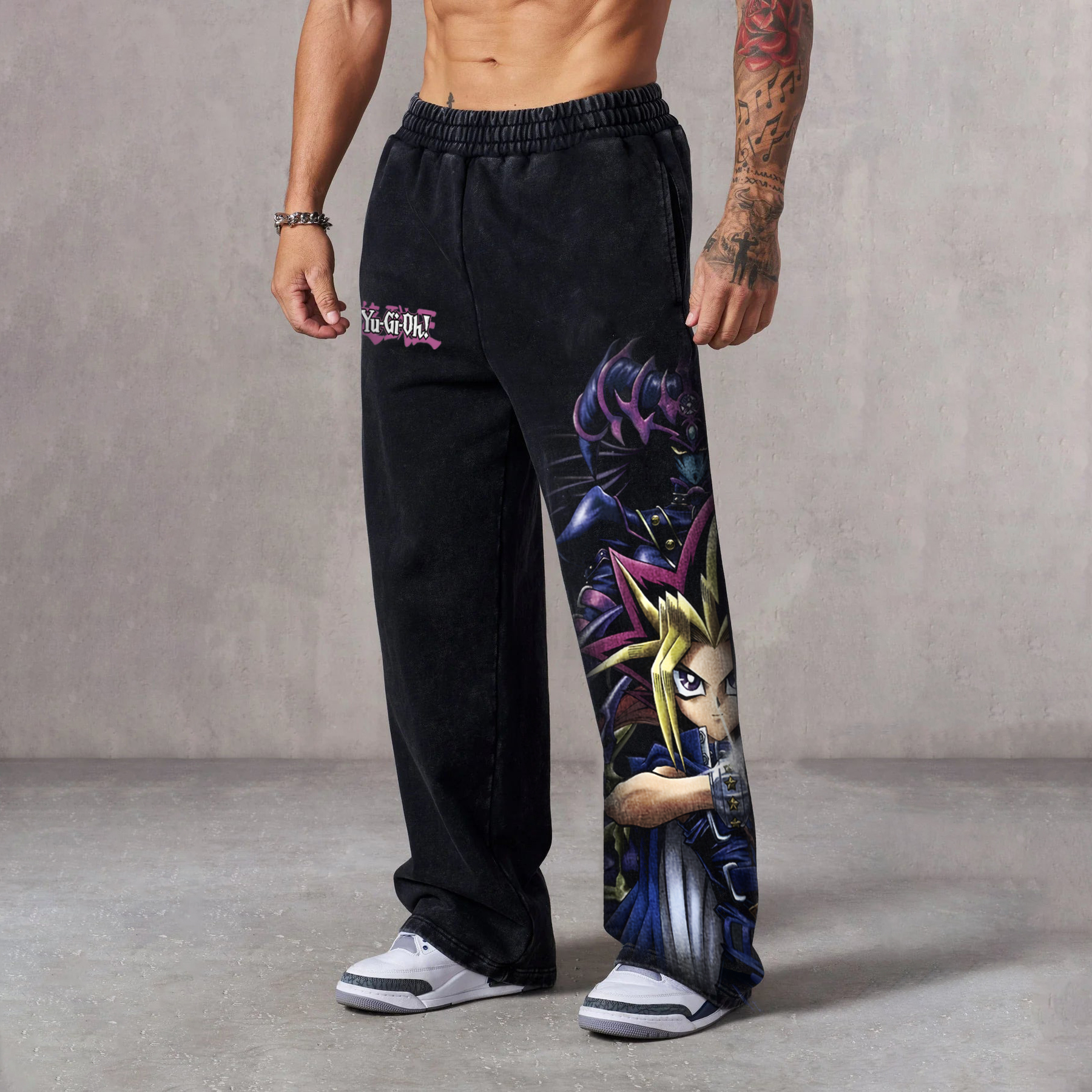 Unisex Anime Style Retro I Pants-AnimeClothe