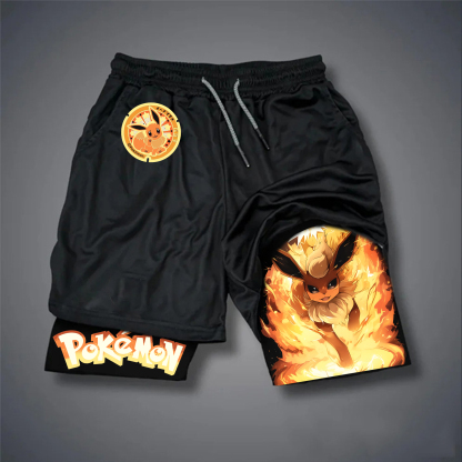 Unisex Casual Anime Streetwear Shorts-AnimeClothe