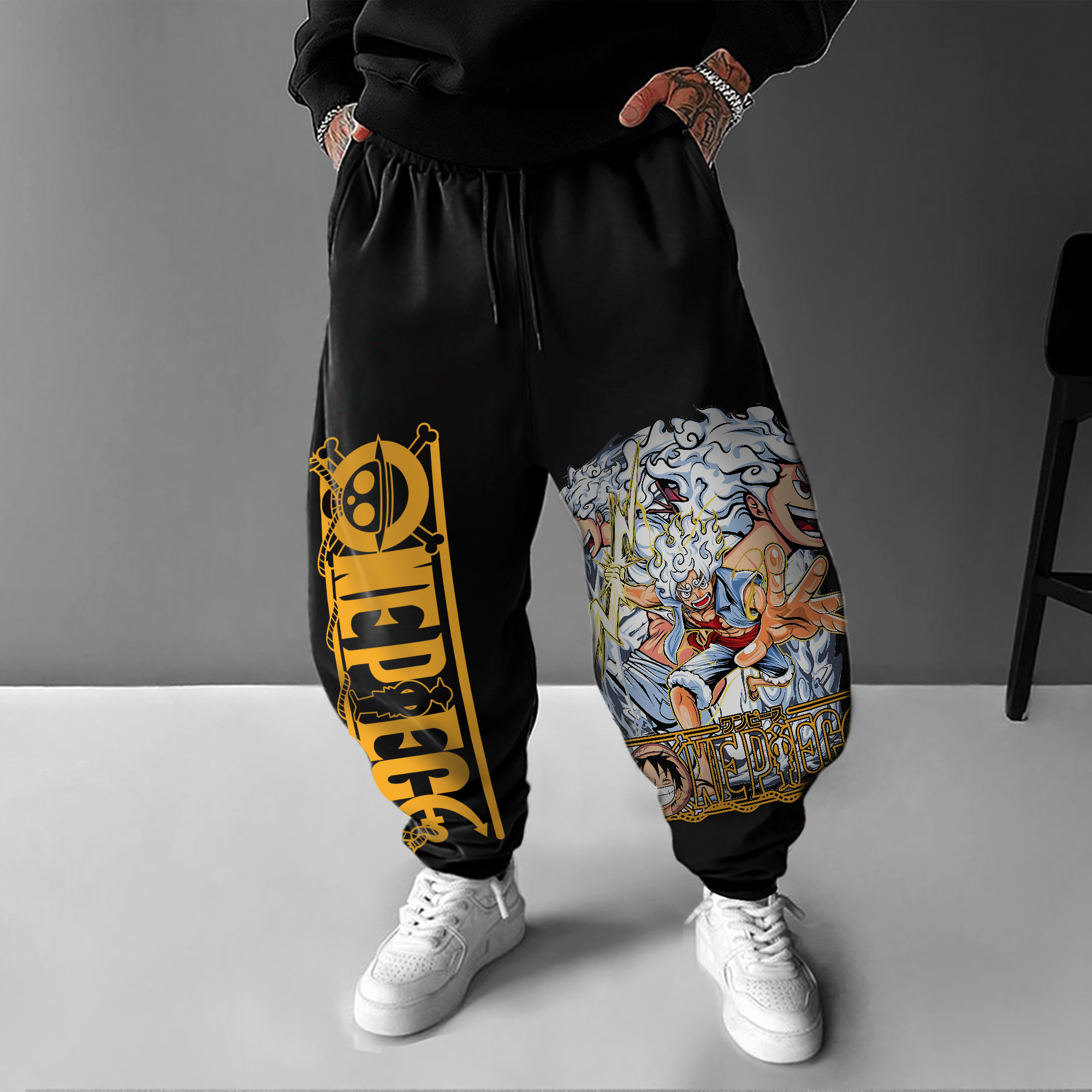 Unisex Anime Printed  Pants丨 One Piece-AnimeClothe