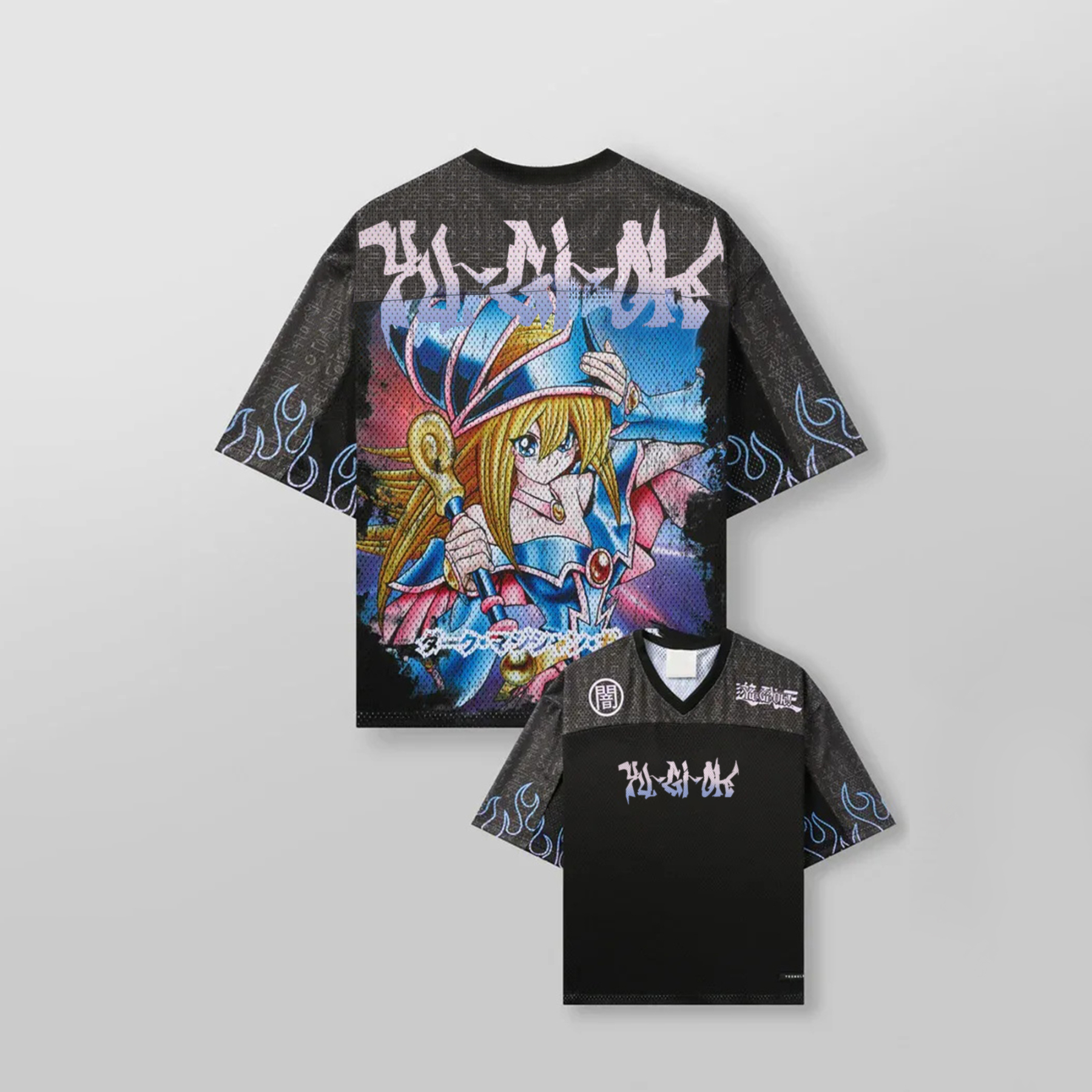 Unisex Anime Style Retro I Mesh T-Shirt-AnimeClothe