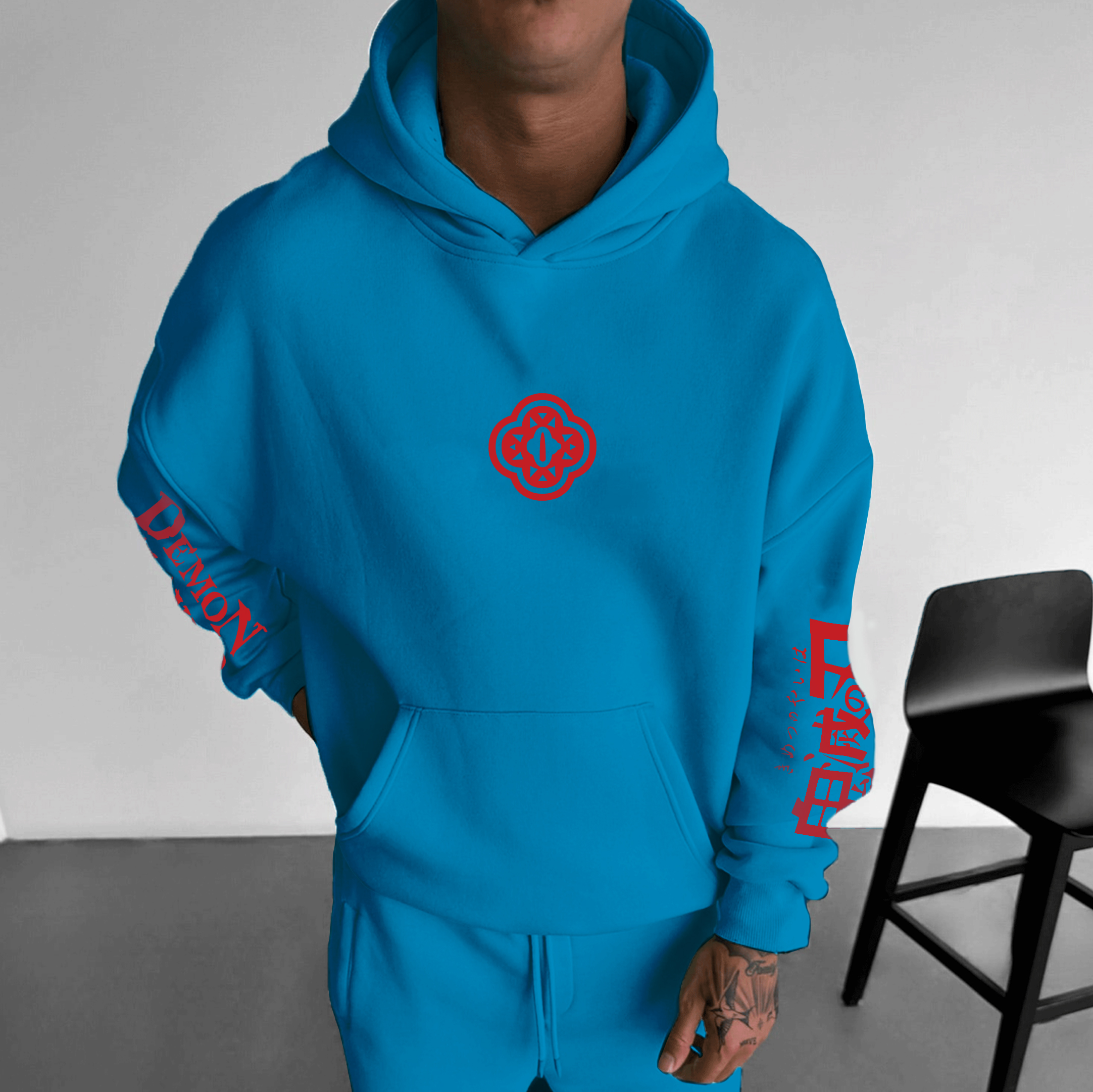  Unisex “ Demon Slayer” Anime Graphic Streetwear Vintage Hoodie-AnimeClothe