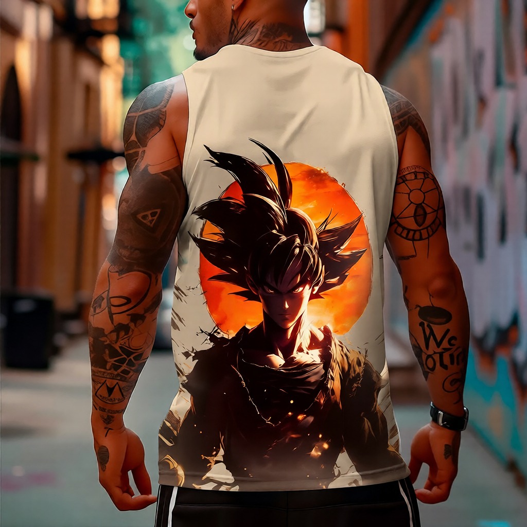 Unisex Anime Sleeveless Tank Top