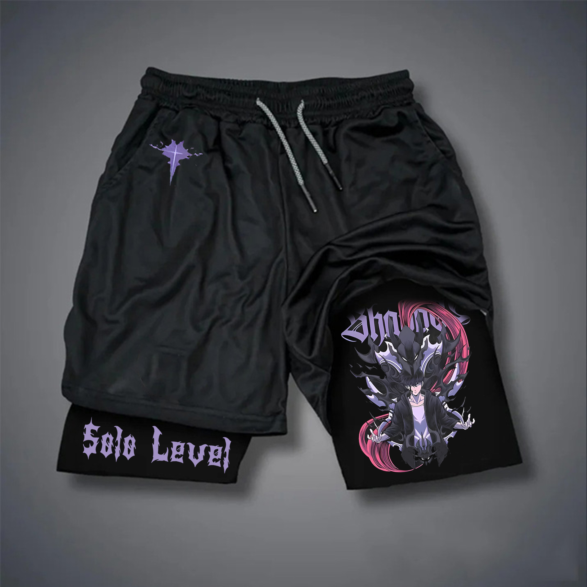 Unisex Casual Anime Streetwear Shorts-AnimeClothe