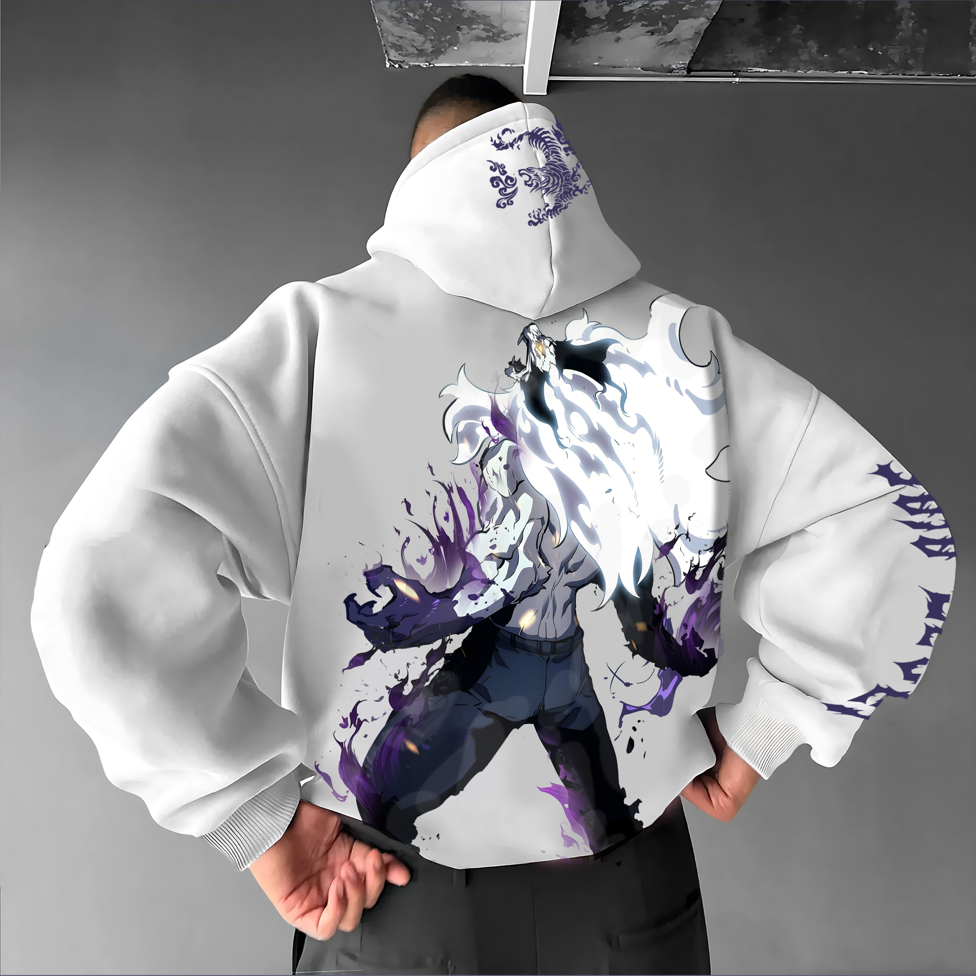  Unisex “Solo Leveling” Anime Graphic Streetwear Vintage Hoodie