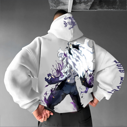  Unisex “Solo Leveling” Anime Graphic Streetwear Vintage Hoodie
