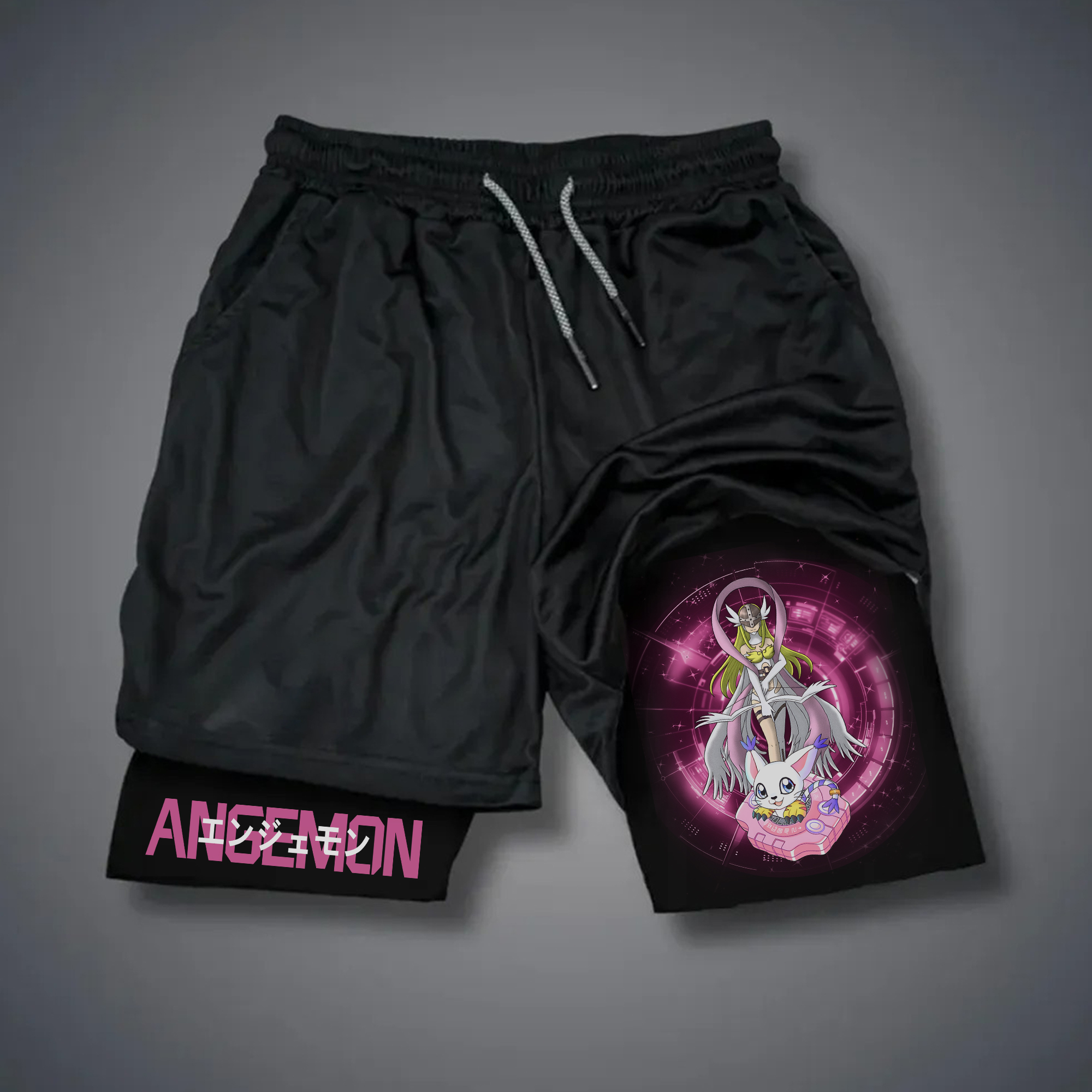 Unisex "Digimon" Anime Style Retro Shorts