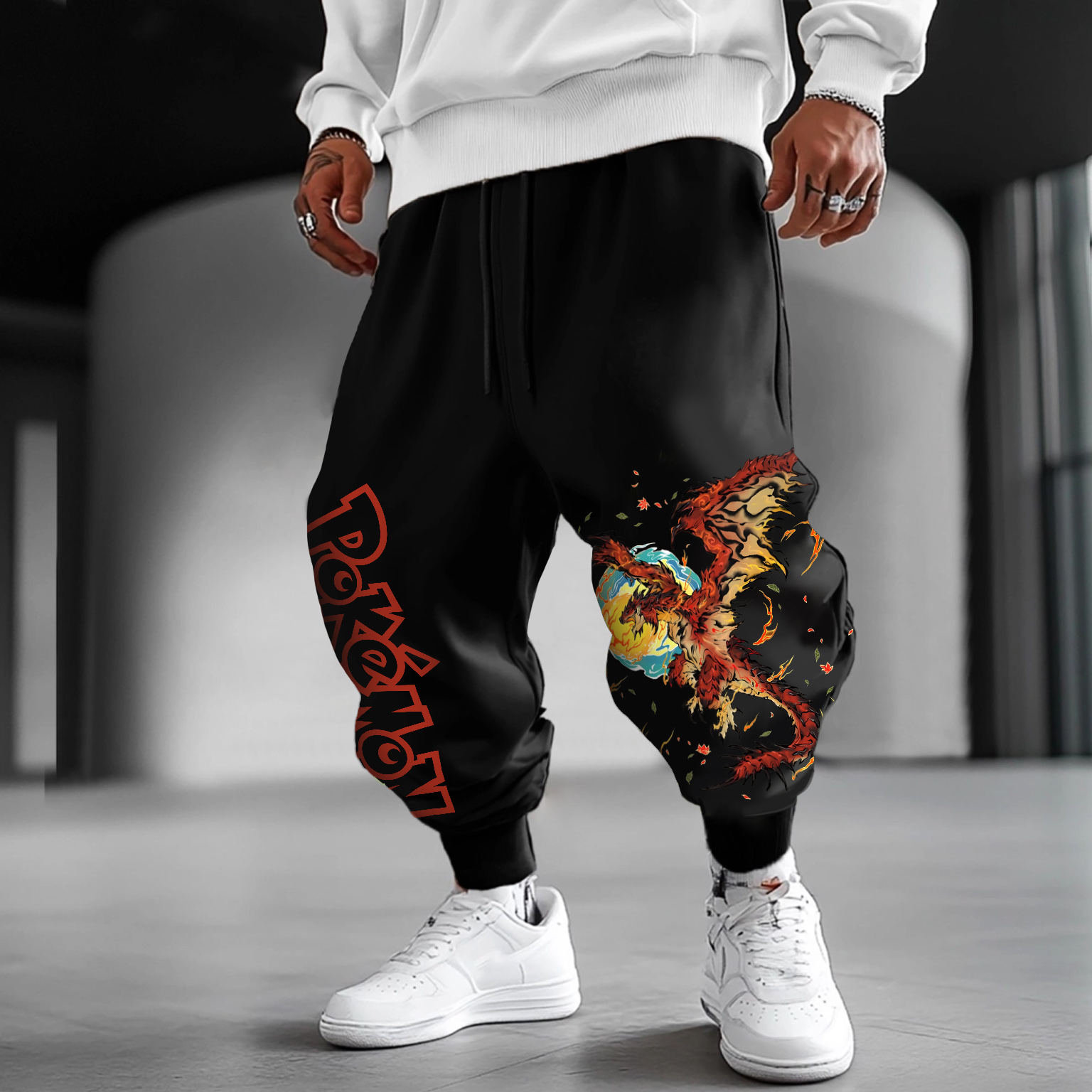 Unisex  “Pokémon” Casual Anime Streetwear Pants