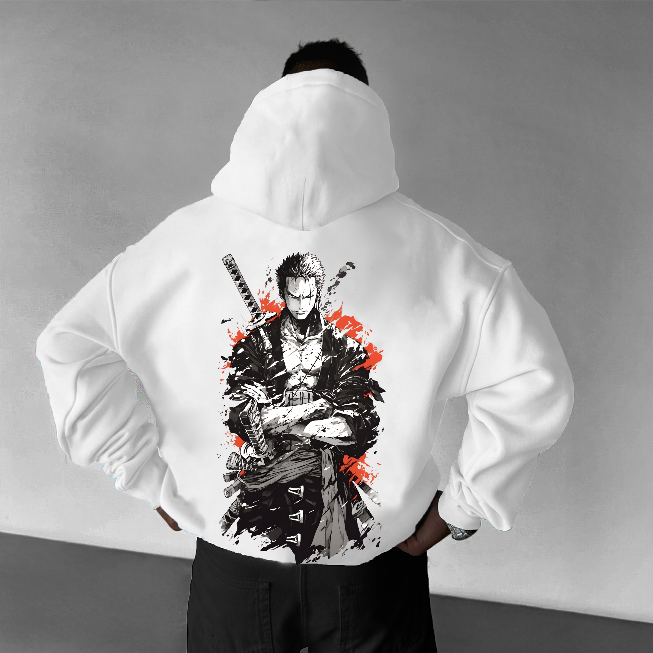 Unisex Oversized Anime Print Hoodie |