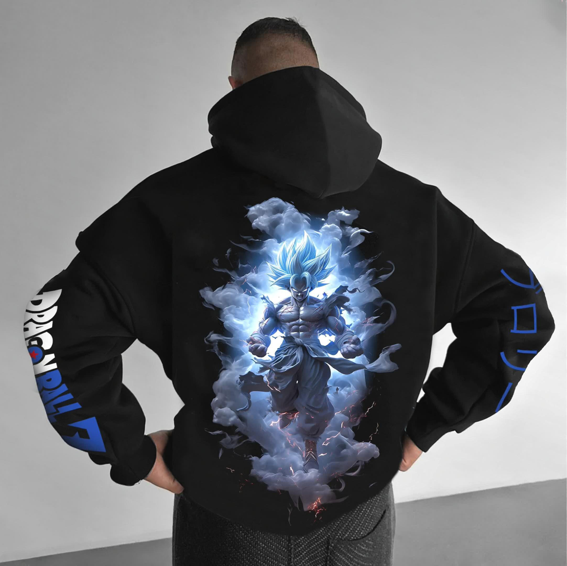 Unisex Anime Print  Casual Oversized Hoodie