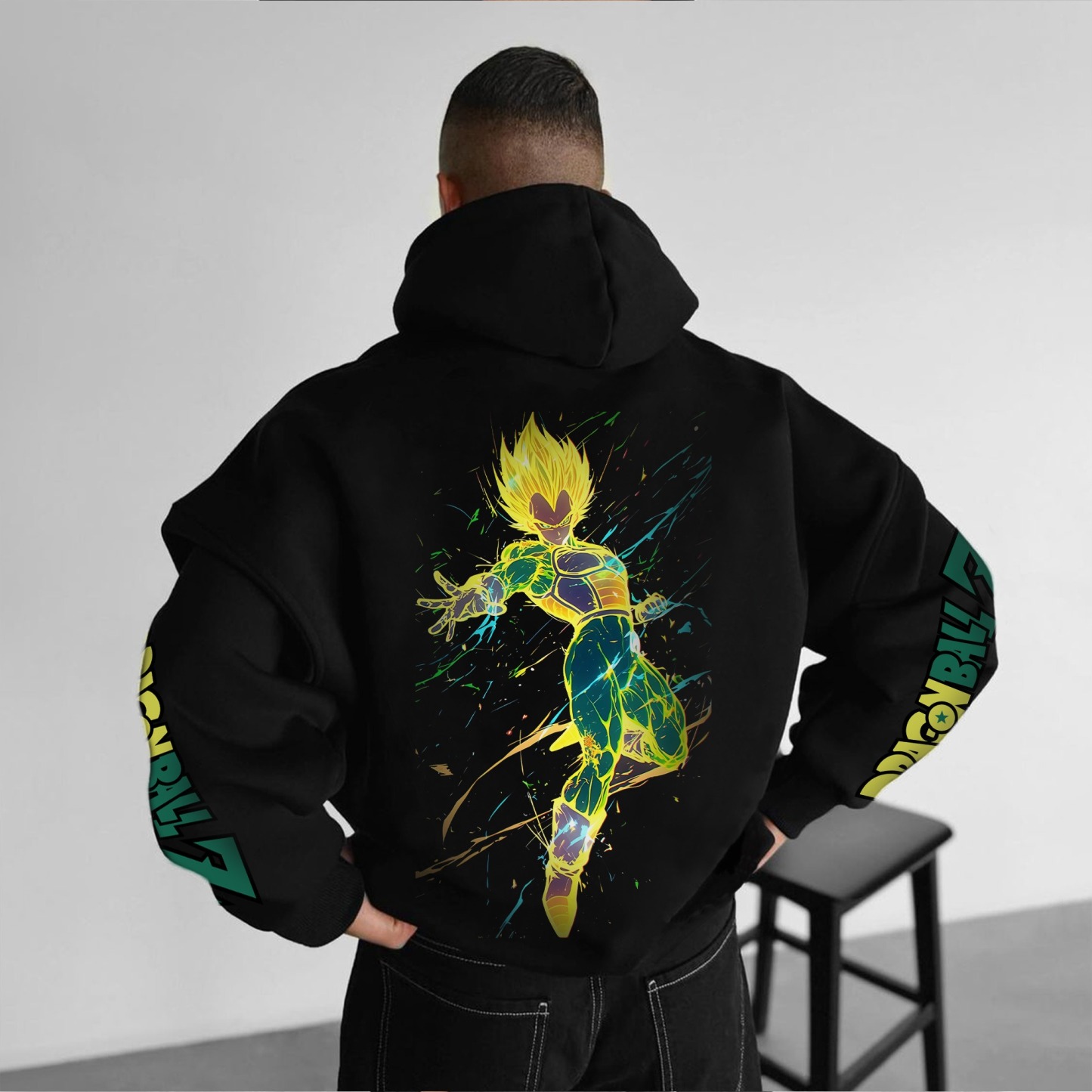 Unisex Anime Print Casual Oversized Hoodie