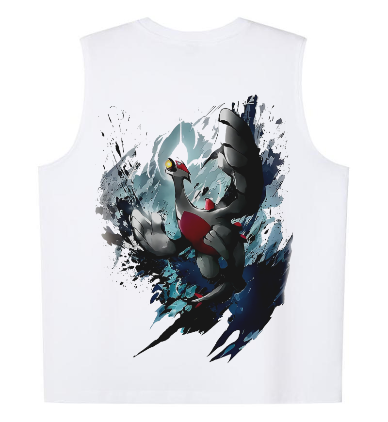 Oversized Lugia print sports vest