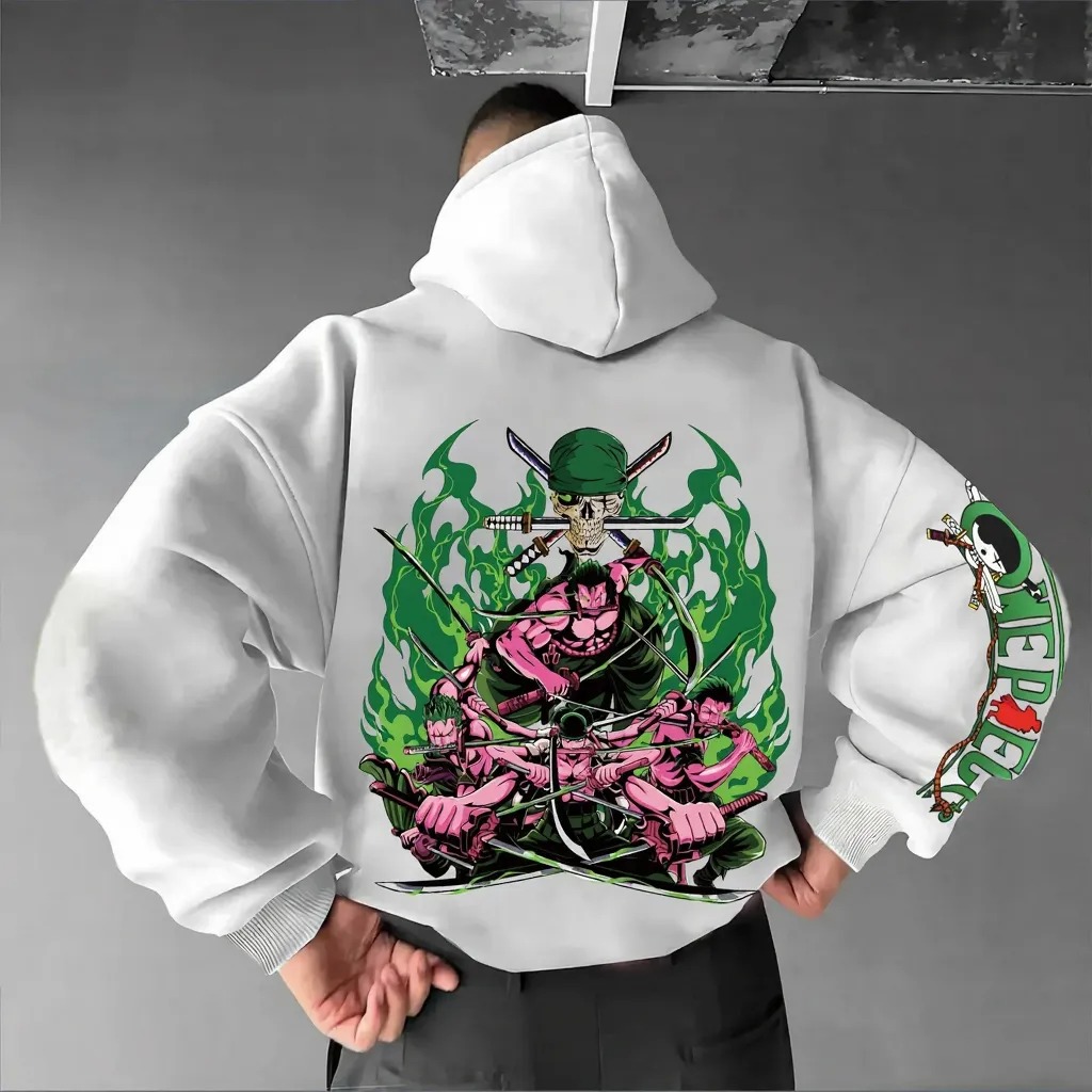 Unisex Anime Graphic Streetwear Vintage Hoodie