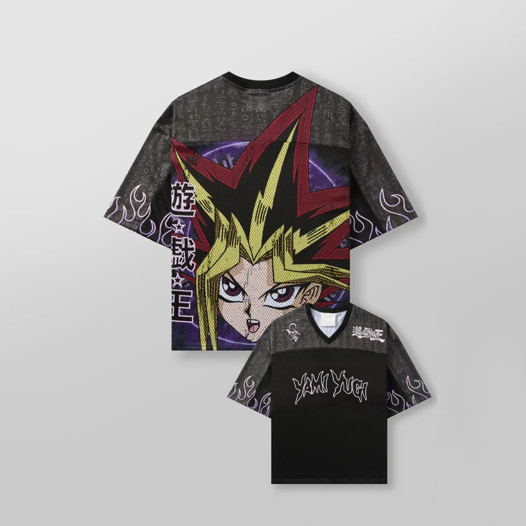 Unisex Anime Style Retro I Mesh T-Shirt-AnimeClothe