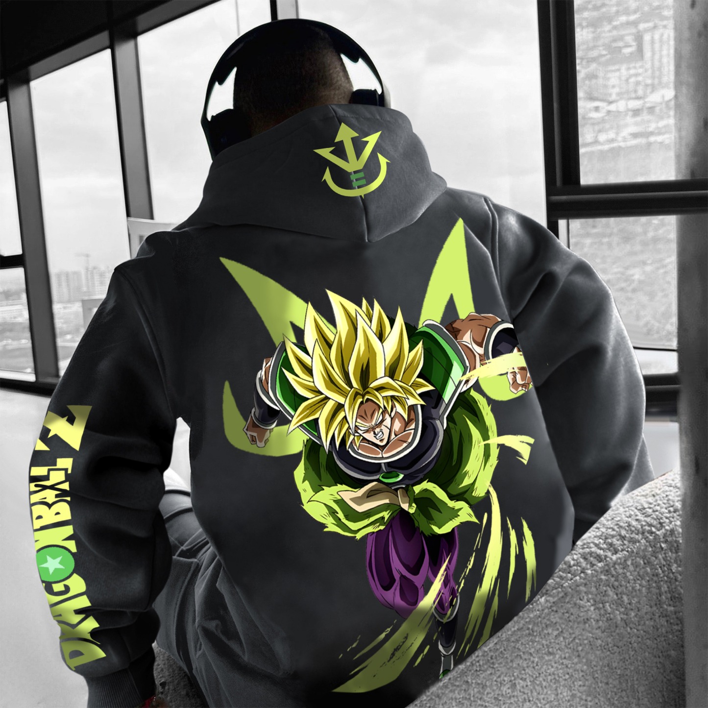 Unisex Anime Print  Casual Oversized Hoodie