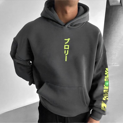 Unisex Anime Print  Casual Oversized Hoodie