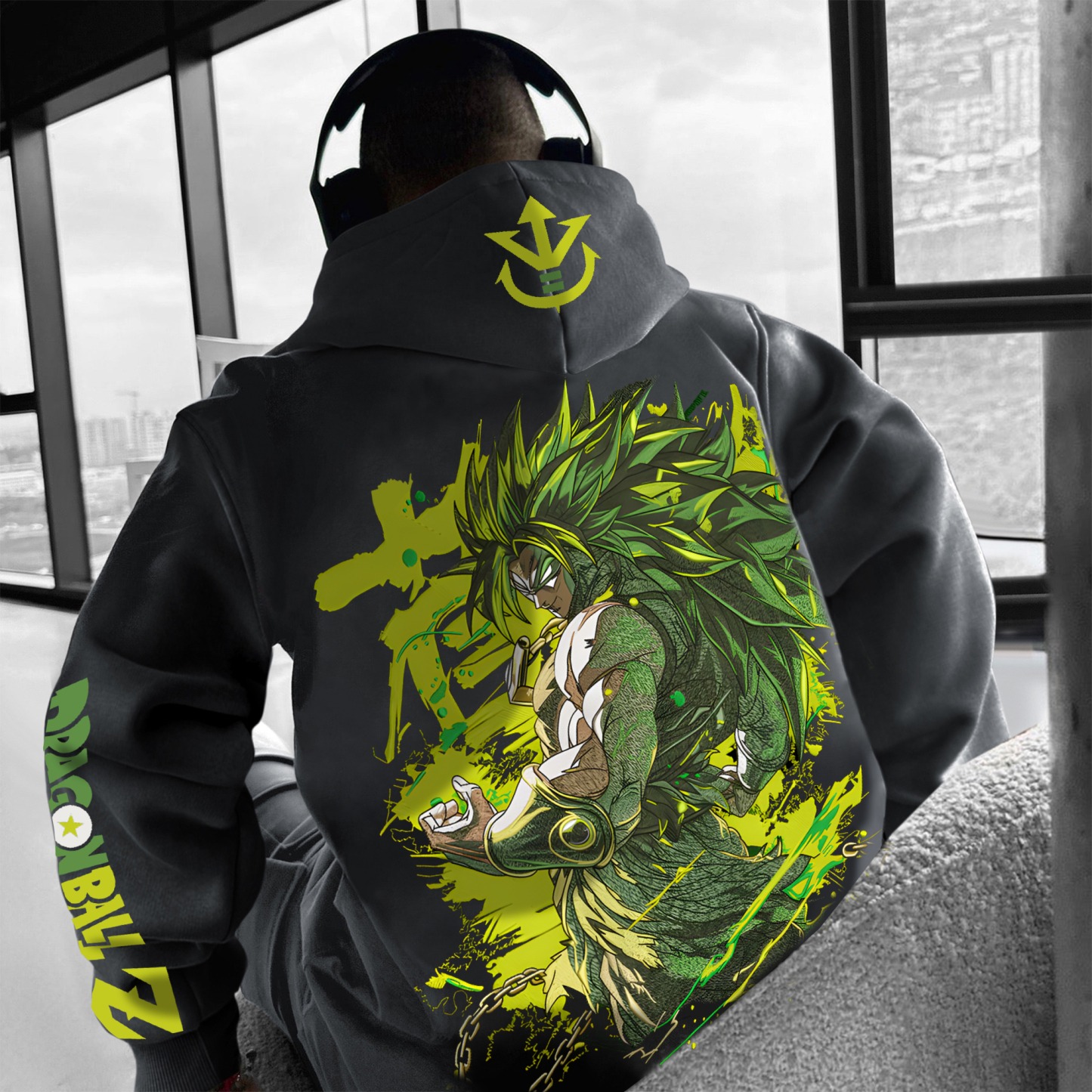 Unisex Anime Print  Casual Oversized Hoodie