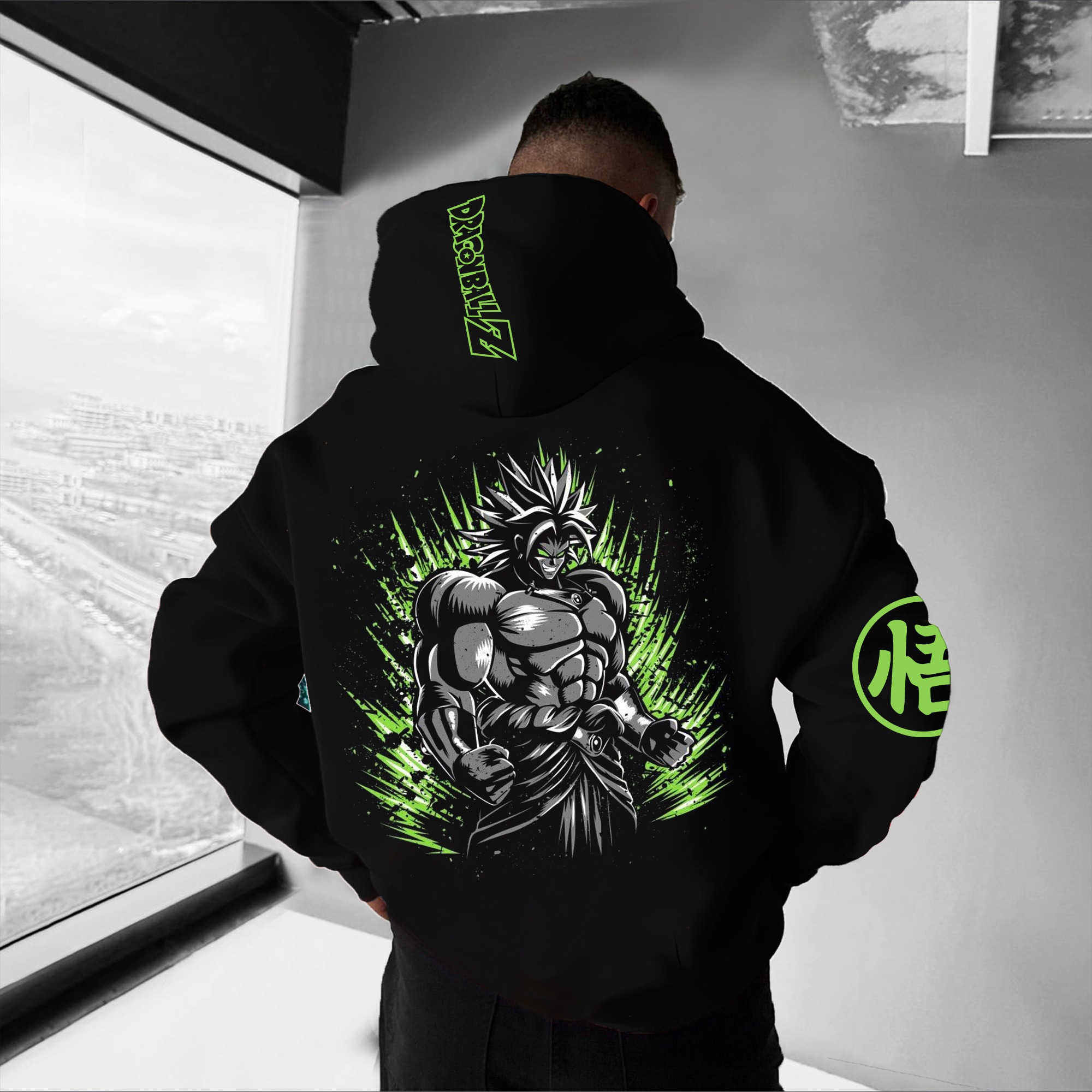 Unisex Anime Print  Casual Oversized Hoodie
