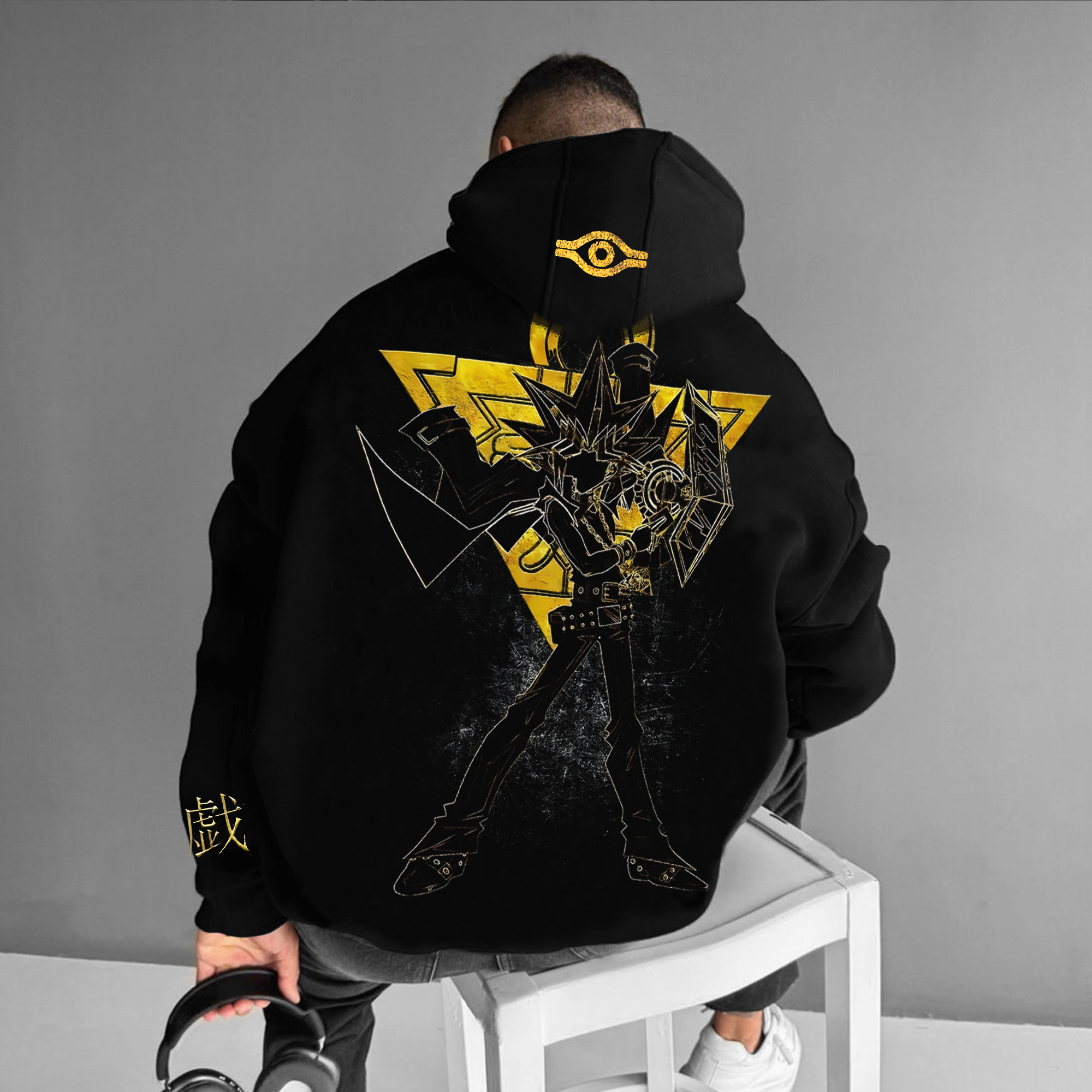 Unisex Anime Style Retro Hoodie