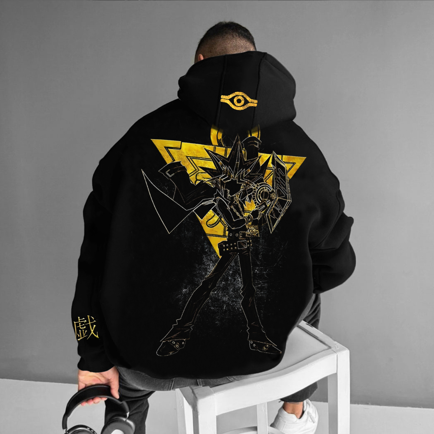 Unisex Anime Style Retro Hoodie