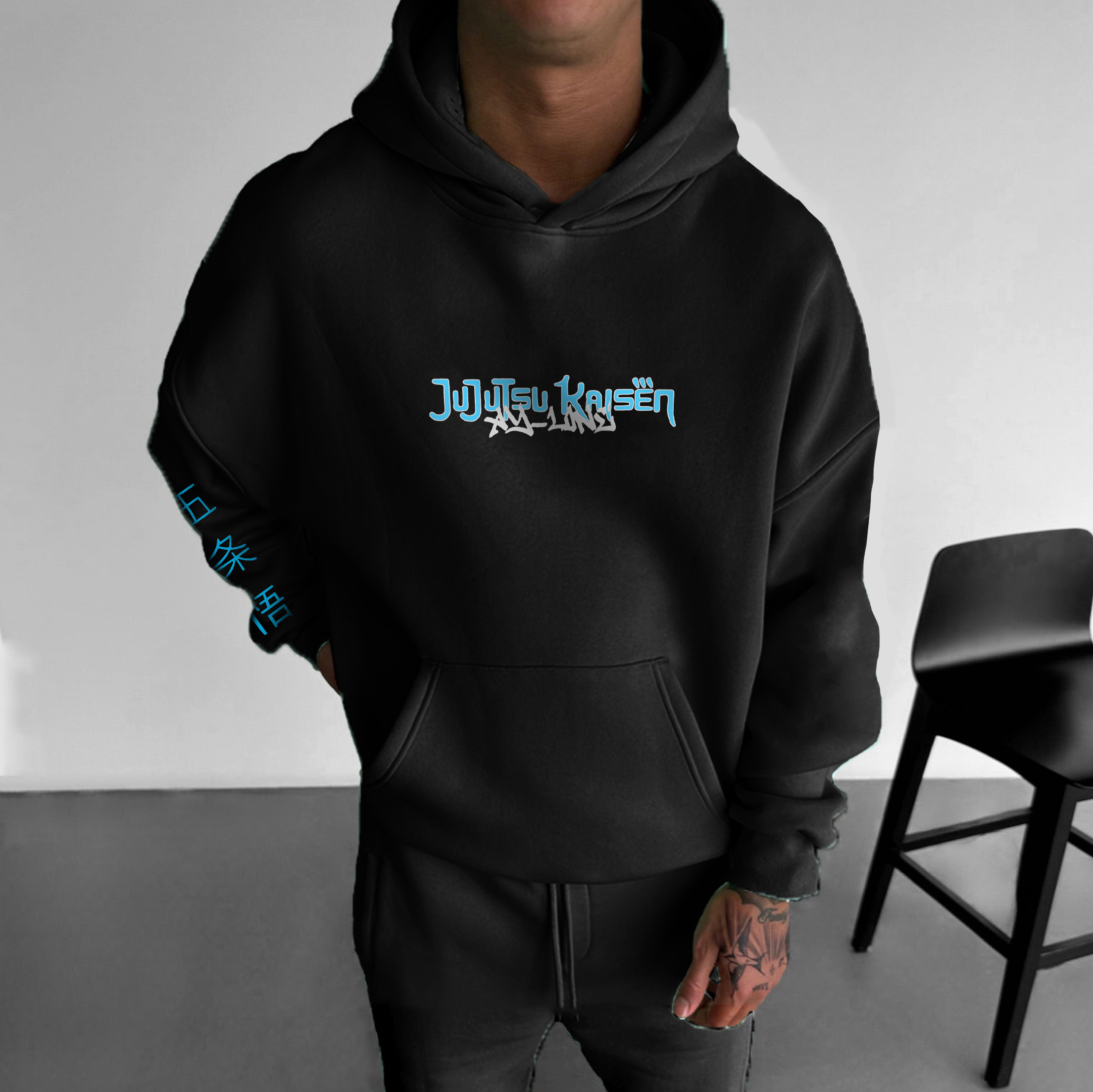  Gojo Satoru Hoodie Unisex Anime Print丨 Jujutsu Kaisen-AnimeClothe