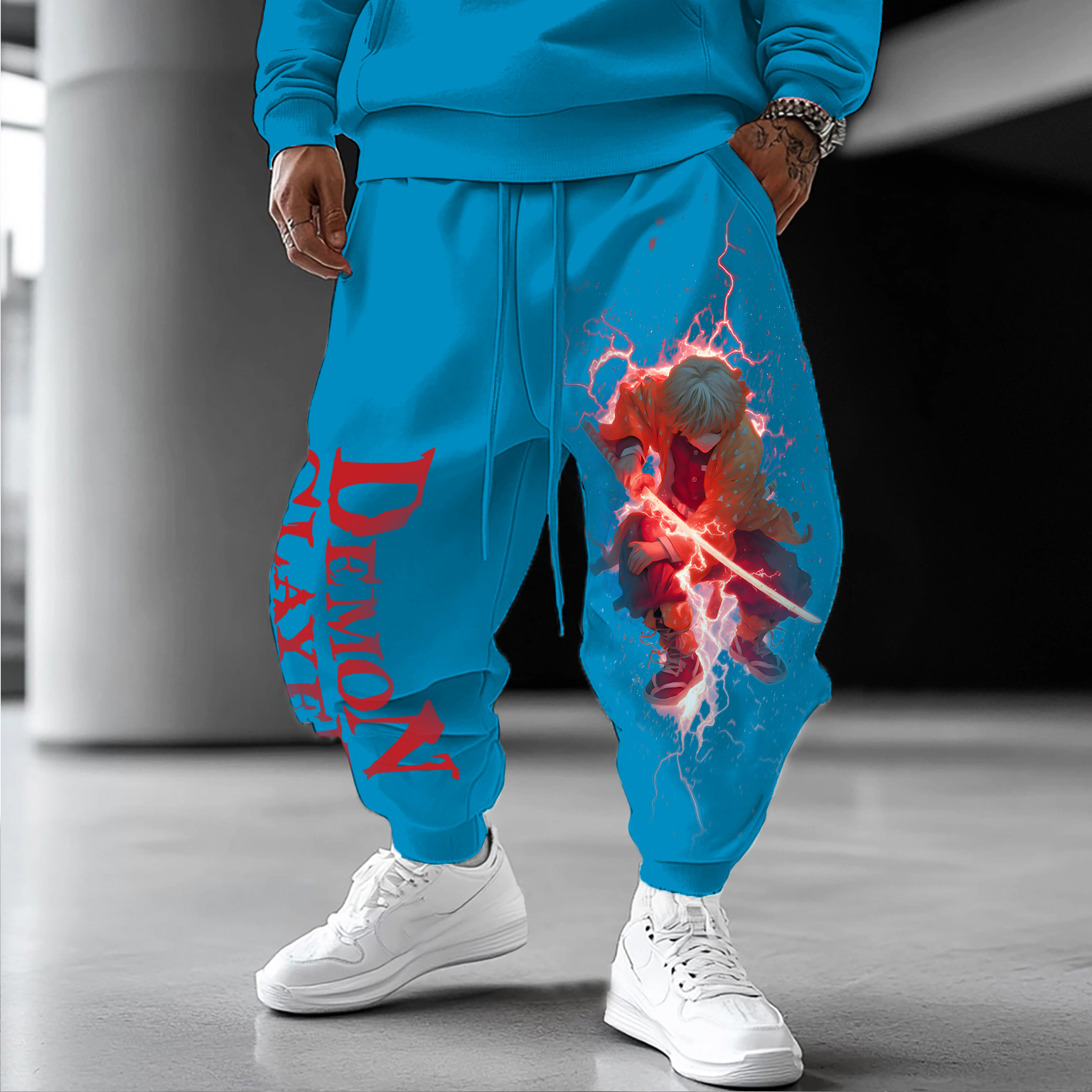 Unisex  “Demon Slayer” Casual Anime Streetwear Pants-AnimeClothe