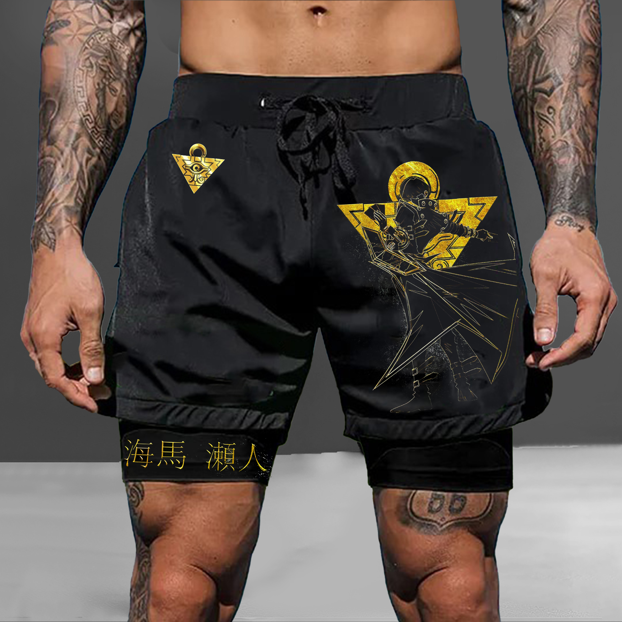 Unisex Anime Style Retro Shorts-AnimeClothe