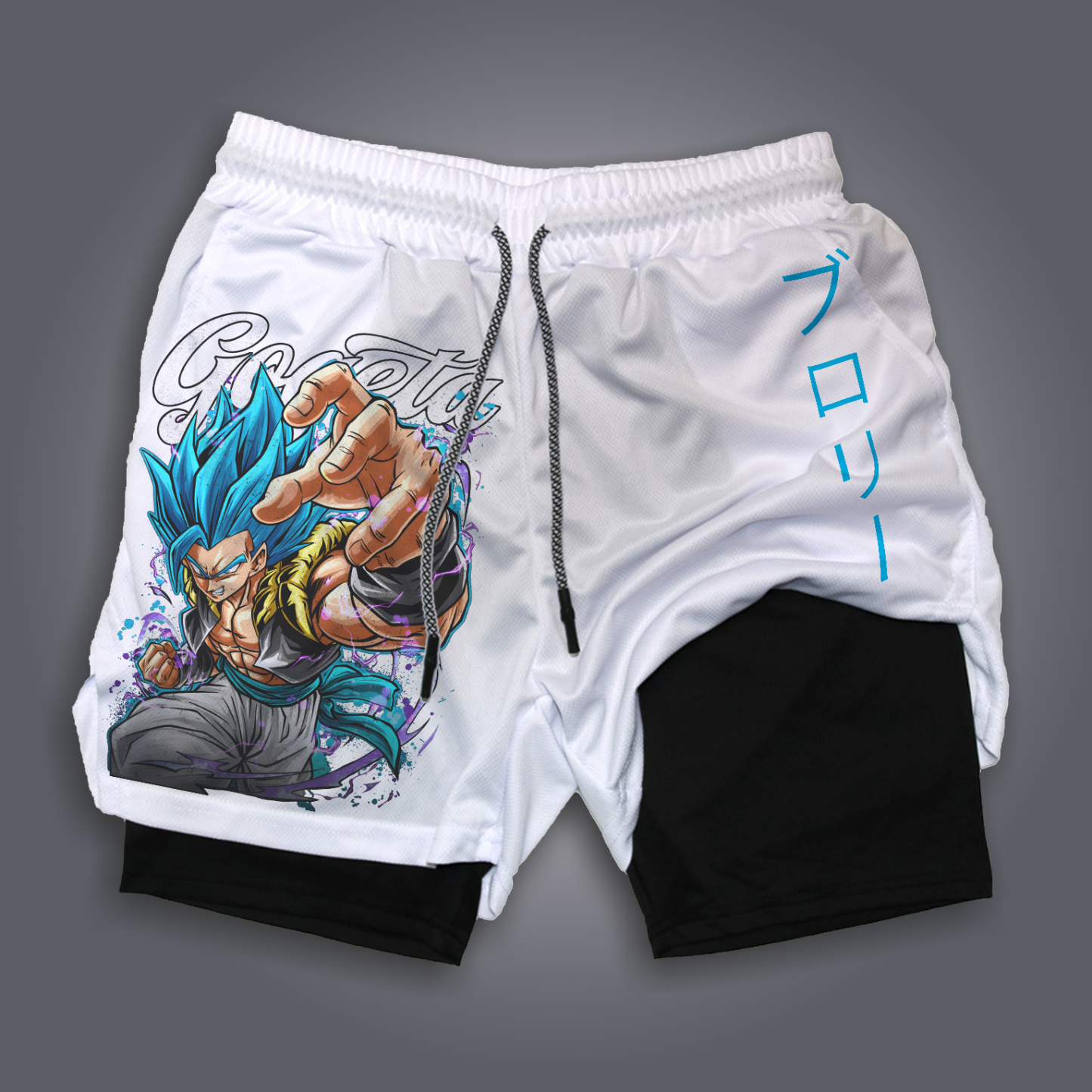 Unisex Anime Print Drawstring  Shorts-AnimeClothe
