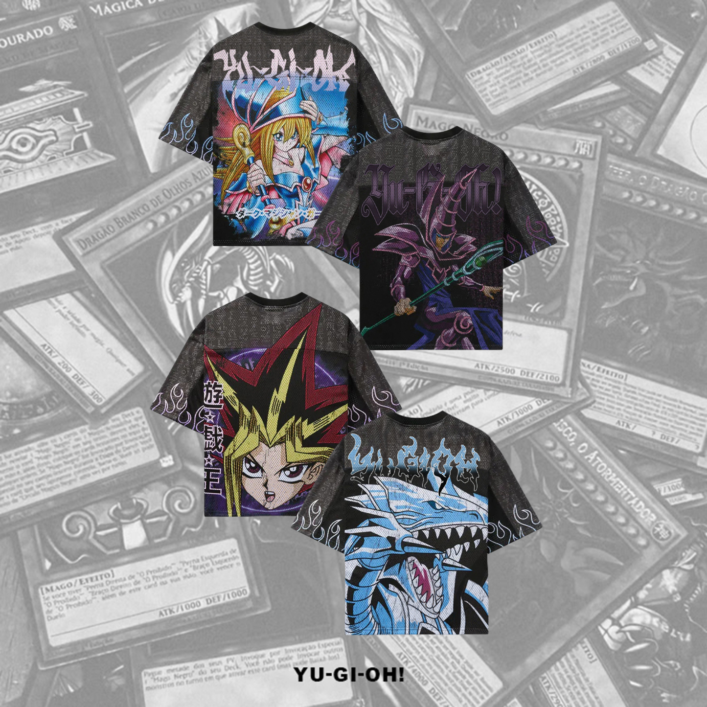 Unisex Anime Style Retro I Mesh T-Shirt-AnimeClothe