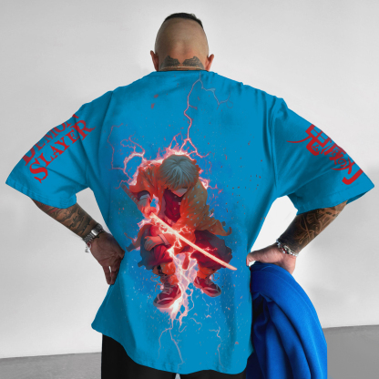 Unisex  " Demon Slayer" Anime Inspired Vintage T-Shirt-AnimeClothe