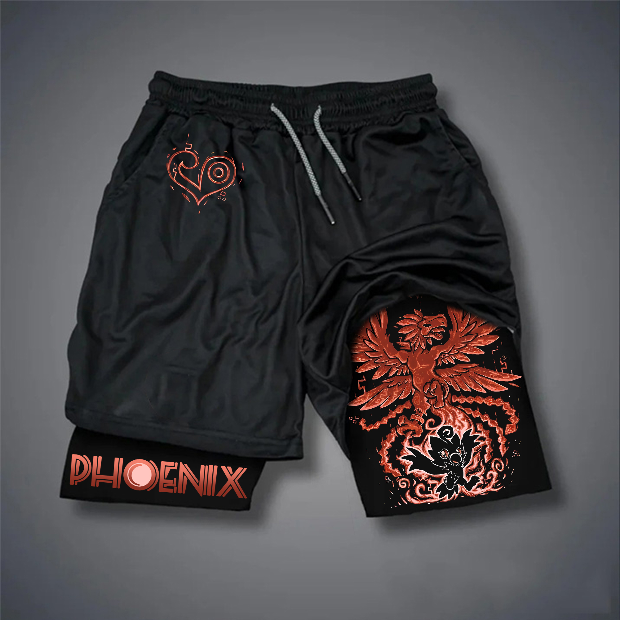 Unisex Casual Anime Streetwear Shorts-AnimeClothe