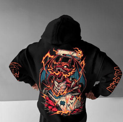 Unisex Anime Graphic Streetwear Vintage Hoodie