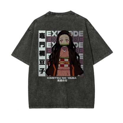 Unisex Anime Inspired Vintage T-Shirt
