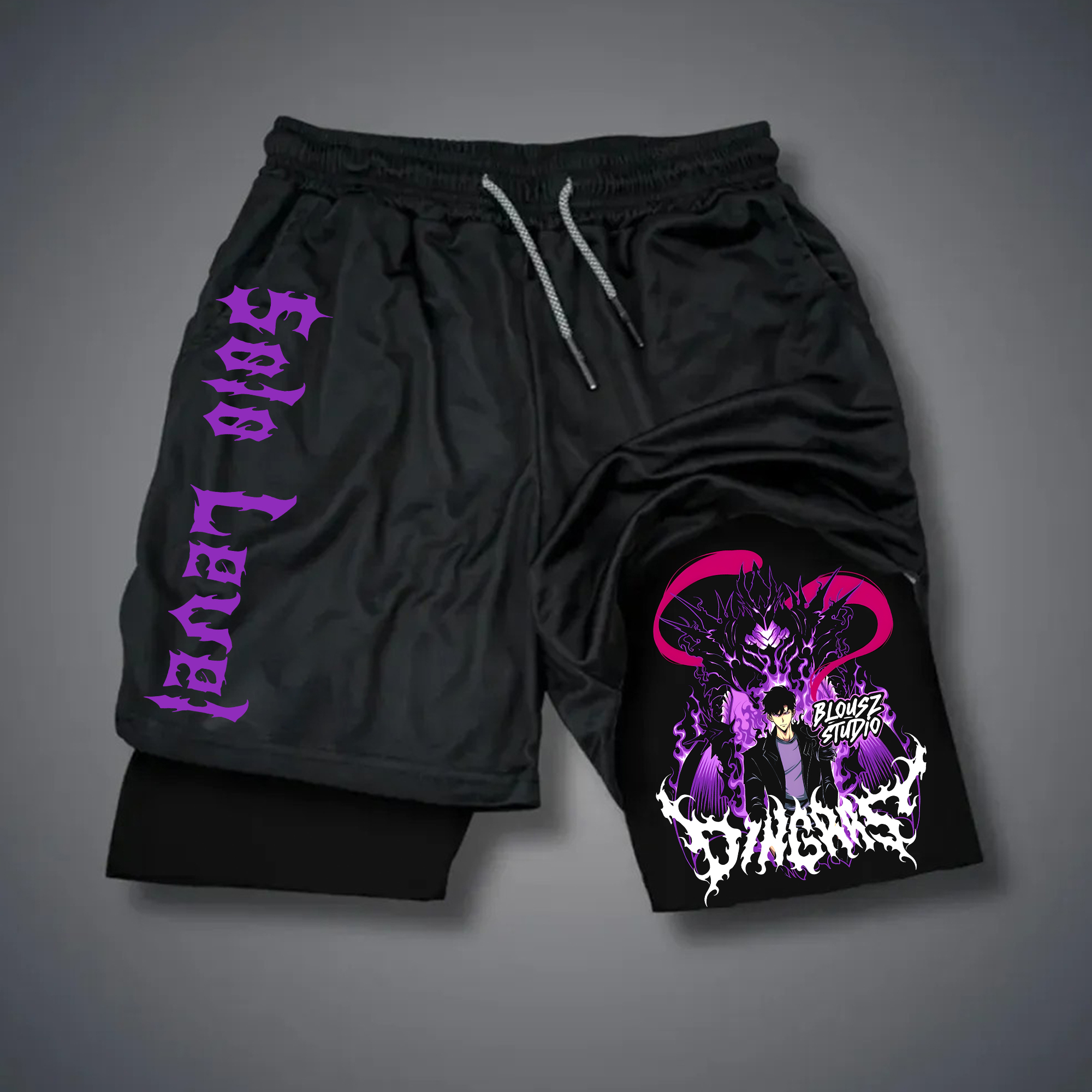 Unisex Casual Anime Streetwear Shorts-AnimeClothe