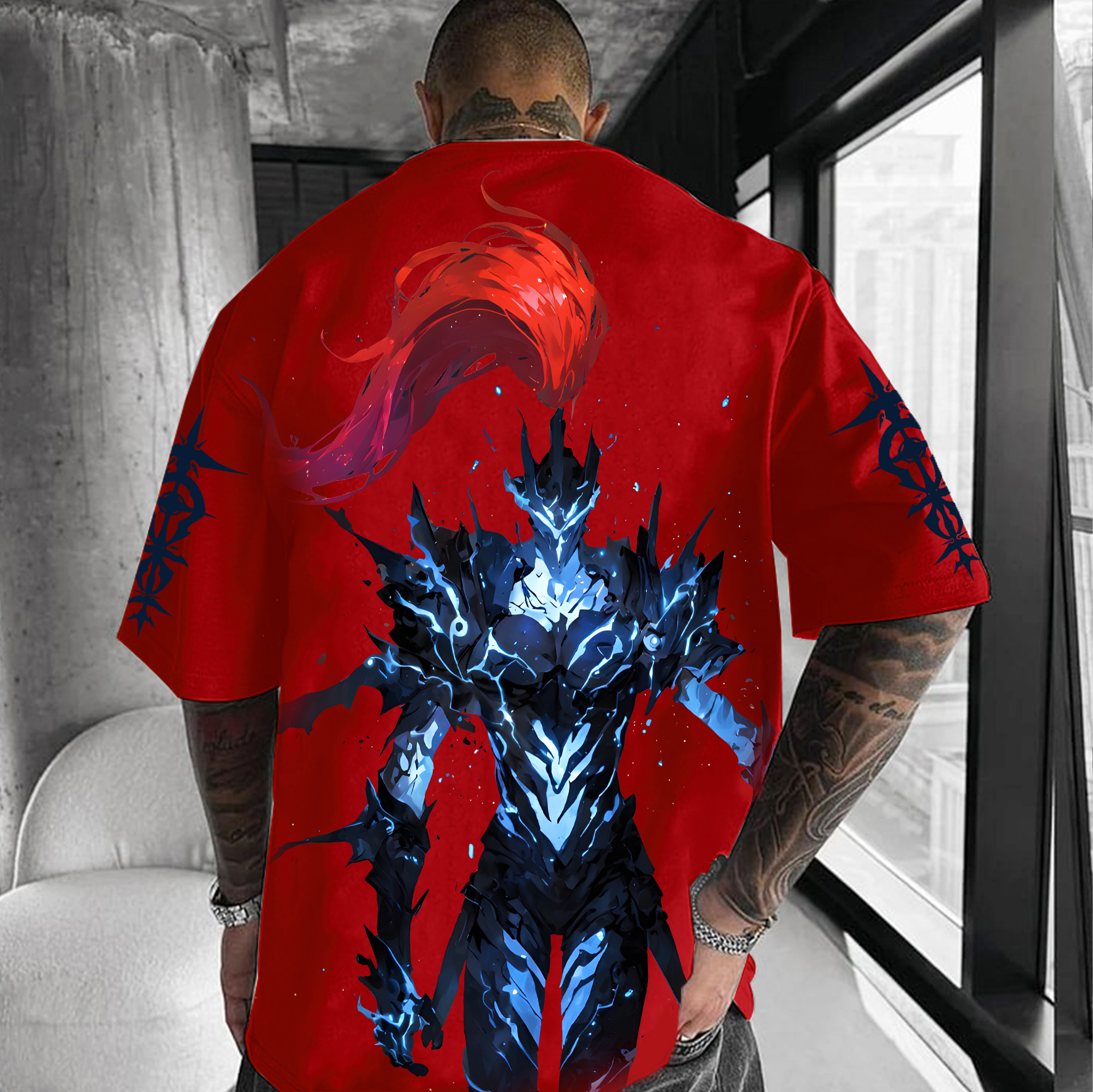 Solo Leveling Igris Unisex Anime Inspired Vintage T-Shirt-AnimeClothe