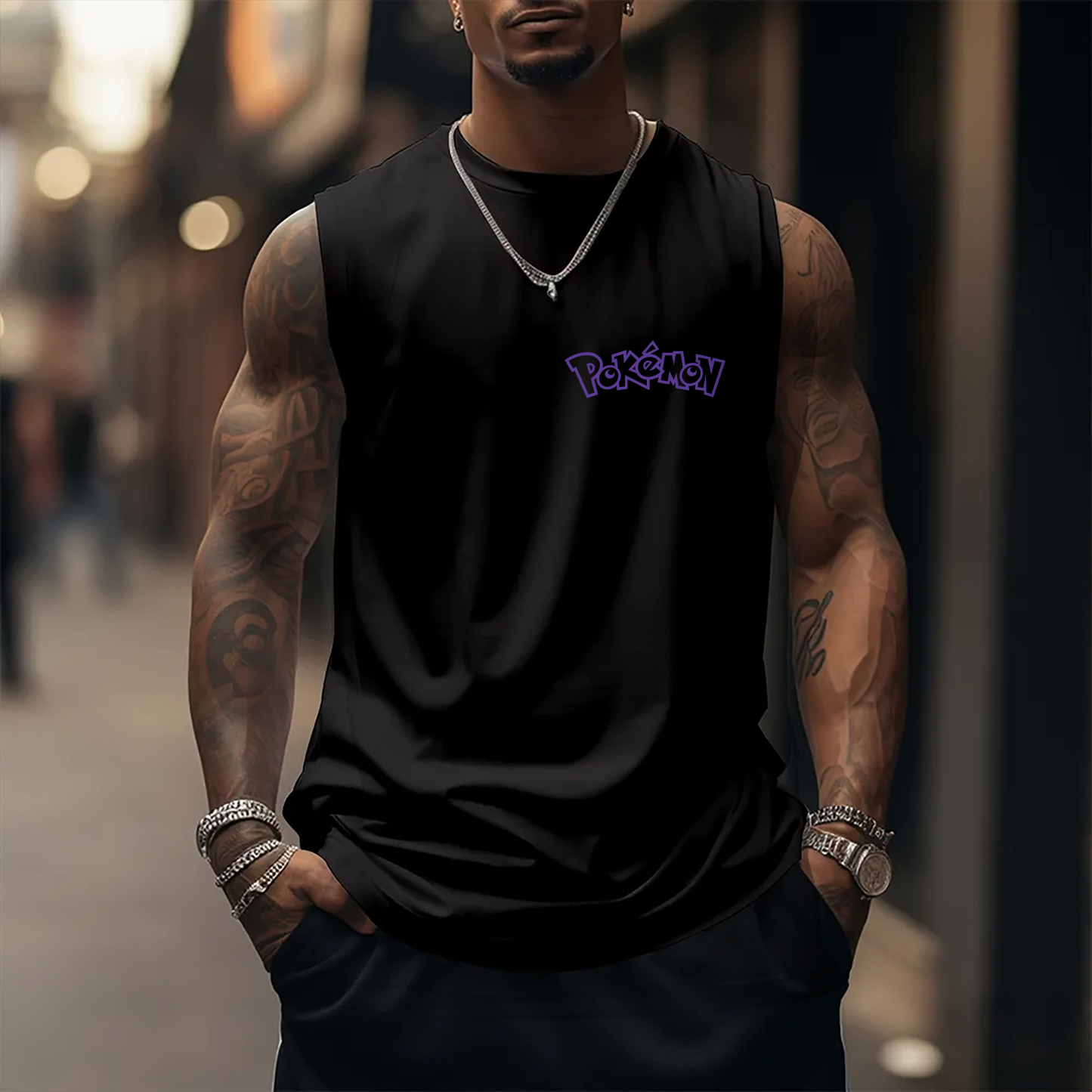 Unisex   Casual Anime  Tank Top-AnimeClothe