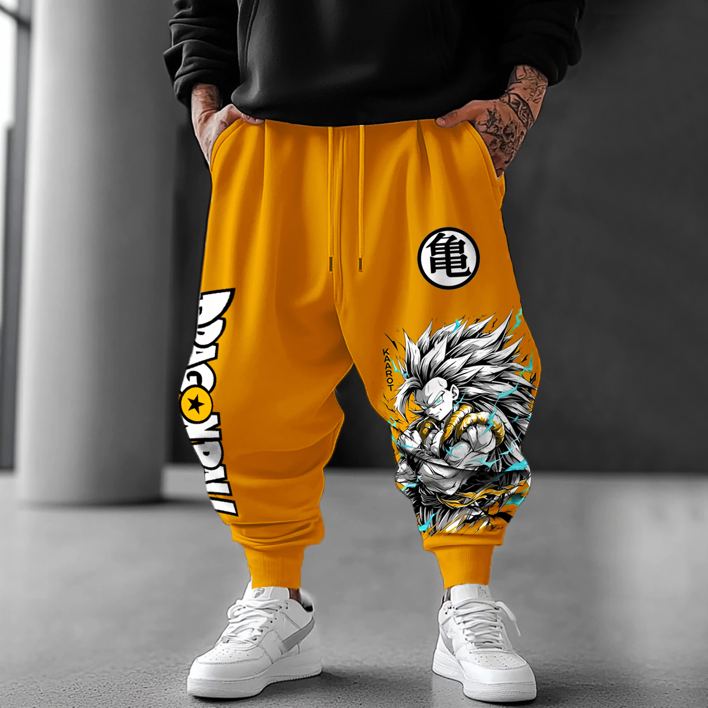 Unisex Anime Loose Casual Harem Pants-AnimeClothe