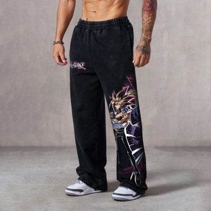 Unisex Anime Style Retro I Pants-AnimeClothe
