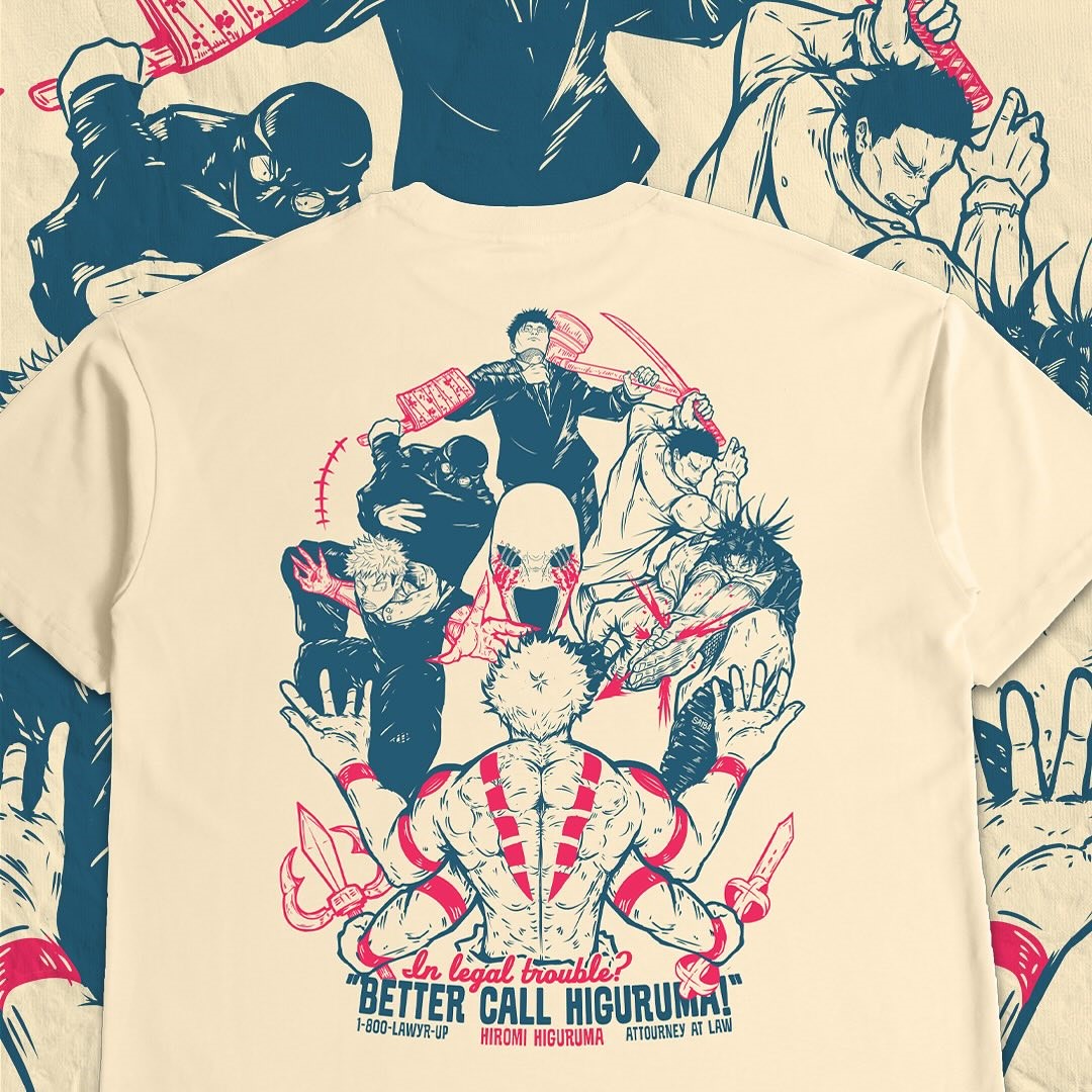 VINTAGE TEE丨BETTER CALL HIGURUMA T-SHIRT-JJK-AnimeClothe