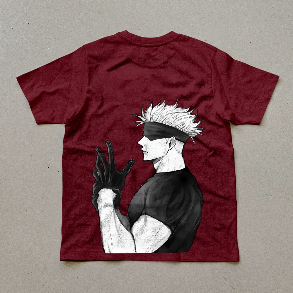 Unisex Oversized Anime Print T-Shirt-AnimeClothe