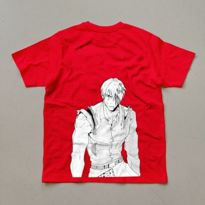 Unisex Oversized Anime Print T-Shirt-AnimeClothe