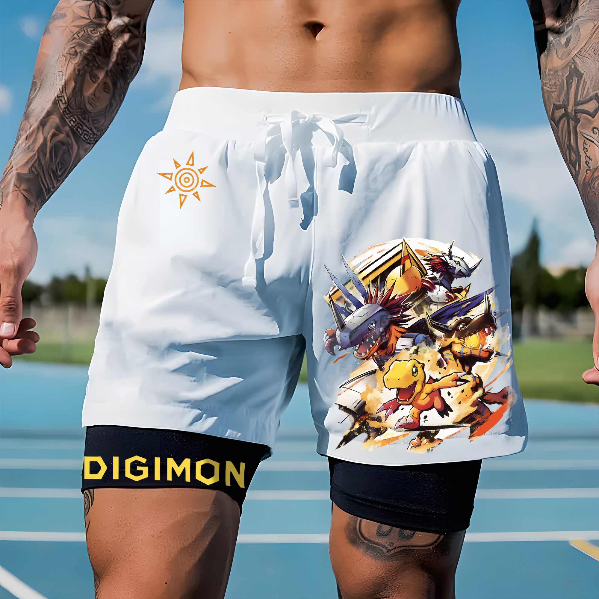 Unisex  “Digimon” Casual Anime Streetwear Shorts
