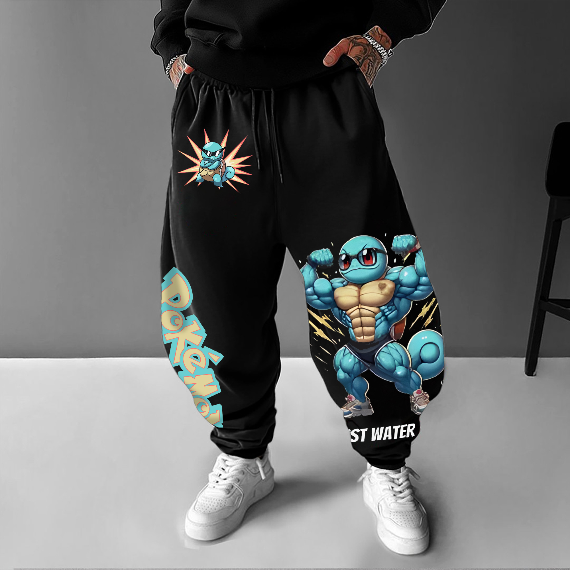 Unisex   Casual Anime Streetwear Pants-AnimeClothe