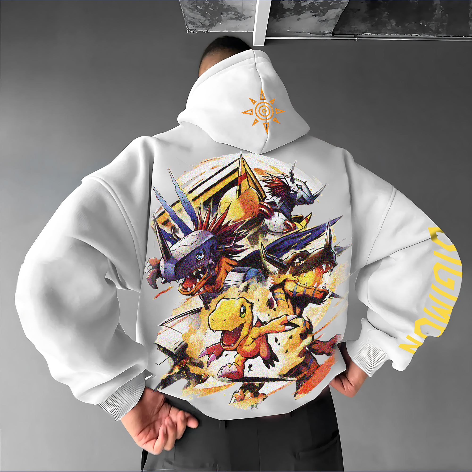 Unisex “Digimon” Anime Graphic Streetwear Vintage Hoodie